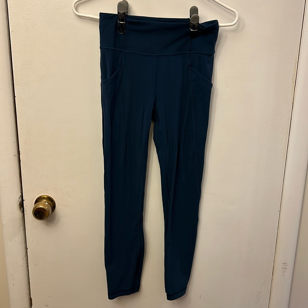 Lululemon Womens Leggings Blue ~12” across